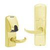 AD250-MD-40-MG-SPA-RD-605 Schlage Privacy Magnetic Stripe(Insert) Lock with Sparta Lever in Bright Brass