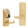 AD250-MD-40-MGK-RHO-PD-612 Schlage Privacy Magnetic Stripe(Insert) Keypad Lock with Rhodes Lever in Satin Bronze