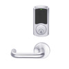 LEMS-GRW-P-03-625-00A Schlage Storeroom Wireless Greenwich Mortise Lock with LED Indicator and Tubular Lever in Bright Chrome