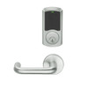 LEMS-GRW-P-03-619-00B Schlage Storeroom Wireless Greenwich Mortise Lock with LED Indicator and Tubular Lever in Satin Nickel