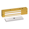 1571CD SDC 1570 Series 1200lb Holding Force Single EM Magnetic Door Lock with Door Position Sensor in Brass Powder Coat