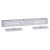 1582QD2 SDC 1580 Series 650lb Holding Force Double EM Magnetic Door Lock with Door Position Sensor in Dull Chrome