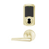 LEMS-GRW-BD-05-606-00B Schlage Storeroom Wireless Greenwich Mortise Lock with LED Indicator and 05 Lever Prepped for SFIC in Satin Brass