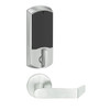 LEMD-GRW-P-06-619-00A Schlage Privacy/Apartment Wireless Greenwich Mortise Deadbolt Lock with LED and Rhodes Lever in Satin Nickel