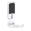 LEMD-GRW-P-06-625-00B Schlage Privacy/Apartment Wireless Greenwich Mortise Deadbolt Lock with LED and Rhodes Lever in Bright Chrome