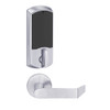 LEMD-GRW-P-06-626-00C Schlage Privacy/Apartment Wireless Greenwich Mortise Deadbolt Lock with LED and Rhodes Lever in Satin Chrome