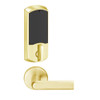 LEMD-GRW-P-01-605-00A Schlage Privacy/Apartment Wireless Greenwich Mortise Deadbolt Lock with LED and 01 Lever in Bright Brass