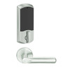 LEMD-GRW-L-18-619-00B Schlage Less Cylinder Privacy/Apartment Wireless Greenwich Mortise Deadbolt Lock with LED and 18 Lever in Satin Nickel