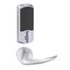 LEMD-GRW-L-OME-626-00C Schlage Less Cylinder Privacy/Apartment Wireless Greenwich Mortise Deadbolt Lock with LED and Omega Lever in Satin Chrome