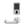 LEMD-GRW-J-03-626-00B Schlage Privacy/Apartment Wireless Greenwich Mortise Deadbolt Lock with LED and Tubular Lever Prepped for FSIC in Satin Chrome