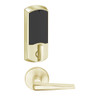 LEMD-GRW-J-05-606-00A Schlage Privacy/Apartment Wireless Greenwich Mortise Deadbolt Lock with LED and 05 Lever Prepped for FSIC in Satin Brass