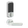 LEMD-GRW-J-18-619-00A Schlage Privacy/Apartment Wireless Greenwich Mortise Deadbolt Lock with LED and 18 Lever Prepped for FSIC in Satin Nickel