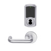 LEMD-GRW-BD-03-626-00B Schlage Privacy/Apartment Wireless Greenwich Mortise Deadbolt Lock with LED and Tubular Lever Prepped for SFIC in Satin Chrome