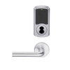 LEMD-GRW-BD-02-626-00B Schlage Privacy/Apartment Wireless Greenwich Mortise Deadbolt Lock with LED and 02 Lever Prepped for SFIC in Satin Chrome