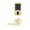 LEMD-GRW-BD-05-606-00C Schlage Privacy/Apartment Wireless Greenwich Mortise Deadbolt Lock with LED and 05 Lever Prepped for SFIC in Satin Brass