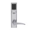 LEMS-ADD-P-12-626-LH Schlage Storeroom Wireless Addison Mortise Lock with LED and 12 Lever in Satin Chrome