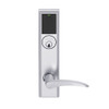 LEMS-ADD-P-12-626AM-RH Schlage Storeroom Wireless Addison Mortise Lock with LED and 12 Lever in Satin Chrome Antimicrobial