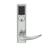 LEMS-ADD-P-OME-619 Schlage Storeroom Wireless Addison Mortise Lock with LED and Omega Lever in Satin Nickel