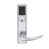 LEMS-ADD-P-OME-626AM Schlage Storeroom Wireless Addison Mortise Lock with LED and Omega Lever in Satin Chrome Antimicrobial