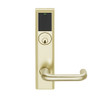 LEMB-ADD-P-03-606 Schlage Privacy/Office Wireless Addison Mortise Lock with Push Button, LED and Tubular Lever in Satin Brass