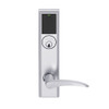 LEMB-ADD-P-12-626AM-RH Schlage Privacy/Office Wireless Addison Mortise Lock with Push Button, LED and 12 Lever in Satin Chrome Antimicrobial