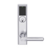 LEMB-ADD-P-18-626AM Schlage Privacy/Office Wireless Addison Mortise Lock with Push Button, LED and 18 Lever in Satin Chrome Antimicrobial