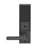 LEMS-ADD-L-18-622 Schlage Less Mortise Cylinder Storeroom Wireless Addison Mortise Lock with LED and 18 Lever in Matte Black