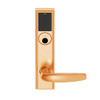 LEMB-ADD-L-07-612 Schlage Less Mortise Cylinder Privacy/Office Wireless Addison Mortise Lock with Push Button, LED and Athens Lever in Satin Bronze