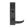 LEMB-ADD-L-17-622 Schlage Less Mortise Cylinder Privacy/Office Wireless Addison Mortise Lock with Push Button, LED and Sparta Lever in Matte Black