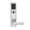 LEMB-ADD-L-01-626AM Schlage Less Mortise Cylinder Privacy/Office Wireless Addison Mortise Lock with Push Button, LED and 01 Lever in Satin Chrome Antimicrobial