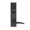 LEMB-ADD-L-12-622-LH Schlage Less Mortise Cylinder Privacy/Office Wireless Addison Mortise Lock with Push Button, LED and 12 Lever in Matte Black