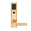 LEMB-ADD-L-18-612 Schlage Less Mortise Cylinder Privacy/Office Wireless Addison Mortise Lock with Push Button, LED and 18 Lever in Satin Bronze