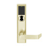 LEMS-ADD-J-06-606 Schlage Storeroom Wireless Addison Mortise Lock with LED and Rhodes Lever Prepped for FSIC in Satin Brass