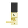 LEMS-ADD-J-01-605 Schlage Storeroom Wireless Addison Mortise Lock with LED and 01 Lever Prepped for FSIC in Bright Brass