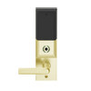 LEMS-ADD-J-01-606 Schlage Storeroom Wireless Addison Mortise Lock with LED and 01 Lever Prepped for FSIC in Satin Brass