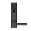 LEMS-ADD-J-18-622 Schlage Storeroom Wireless Addison Mortise Lock with LED and 18 Lever Prepped for FSIC in Matte Black