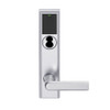 LEMB-ADD-J-01-626AM Schlage Privacy/Office Wireless Addison Mortise Lock with Push Button, LED and 01 Lever Prepped for FSIC in Satin Chrome Antimicrobial