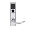 LEMB-ADD-J-18-626AM Schlage Privacy/Office Wireless Addison Mortise Lock with Push Button, LED and 18 Lever Prepped for FSIC in Satin Chrome Antimicrobial