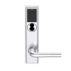 LEMB-ADD-BD-02-625 Schlage Privacy/Office Wireless Addison Mortise Lock with Push Button, LED and 02 Lever Prepped for SFIC in Bright Chrome