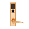 LEMB-ADD-BD-12-612-RH Schlage Privacy/Office Wireless Addison Mortise Lock with Push Button, LED and 12 Lever Prepped for SFIC in Satin Bronze
