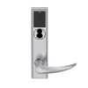 LEMB-ADD-BD-OME-626 Schlage Privacy/Office Wireless Addison Mortise Lock with Push Button, LED and Omega Lever Prepped for SFIC in Satin Chrome