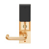 LEMD-ADD-L-03-612 Schlage Less Mortise Cylinder Privacy/Apartment Wireless Addison Mortise Deadbolt Lock with LED and Tubular Lever in Satin Bronze