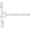 2202CD-625-36 PHI 2200 Series Non Fire Rated Apex Surface Vertical Rod Exit Device Prepped for Dummy Trim with Cylinder Dogging in Bright Chrome Finish