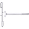 2203CD-625-36 PHI 2200 Series Non Fire Rated Apex Surface Vertical Rod Exit Device Prepped for Key Retracts Latchbolt with Cylinder Dogging in Bright Chrome Finish