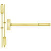 FL2201-605-48 PHI 2200 Series Fire Rated Apex Surface Vertical Rod Exit Device Prepped for Cover Plate in Bright Brass Finish