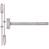 2214-630-48 PHI 2200 Series Non Fire Rated Apex Surface Vertical Rod Exit Device Prepped for Lever-Knob Always Active in Satin Stainless Steel Finish