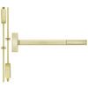 2215-606-48 PHI 2200 Series Non Fire Rated Apex Surface Vertical Rod Exit Device Prepped for Thumb Piece Always Active in Satin Brass Finish