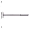 2601CD-630-36 PHI 2600 Series Non Fire Rated Concealed Vertical Rod Exit Device Prepped for Cover Plate with Cylinder Dogging in Satin Stainless Steel Finish