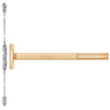2601LBRCD-612-36 PHI 2600 Series Non Fire Rated Concealed Vertical Rod Exit Device Prepped for Cover Plate with Cylinder Dogging and LBR in Satin Bronze Finish