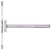 FL2601LBR-630-48 PHI 2600 Series Fire Rated Concealed Vertical Rod Exit Device Prepped for Cover Plate with Less Bottom Rod in Satin Stainless Steel Finish